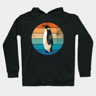 Vintage Sunset Penguin Hoodie